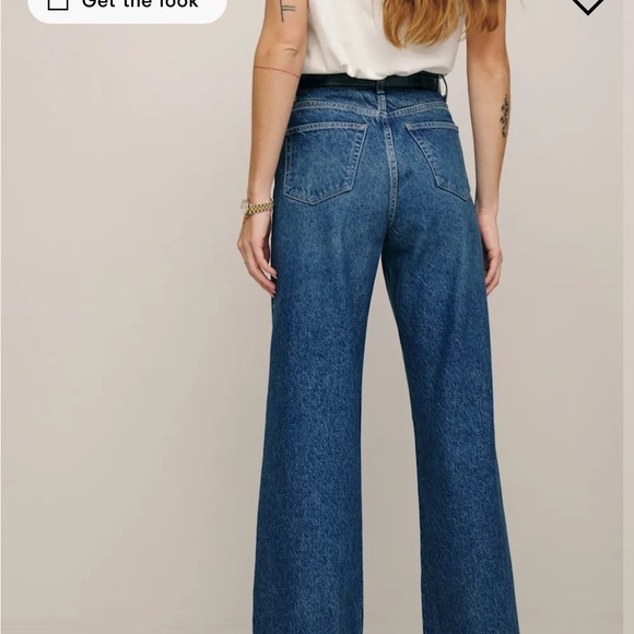 Reformation Cary High Rise Slouchy Wide Leg Jeans, Lanier wash, sz 27 NEW W/TAGS - Picture 3 of 7